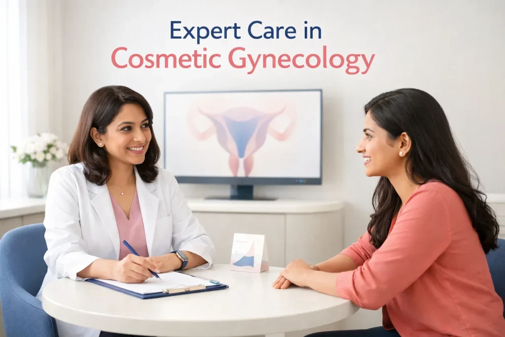 Private cosmetic gynecology consultation at Mayflower Hospital with an expert gynecologist.