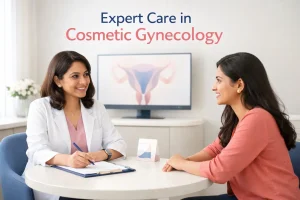 Private cosmetic gynecology consultation at Mayflower Hospital with an expert gynecologist.