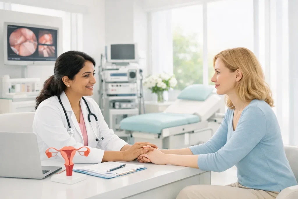 Advanced laparoscopic endometriosis treatment at Mayflower Hospital India