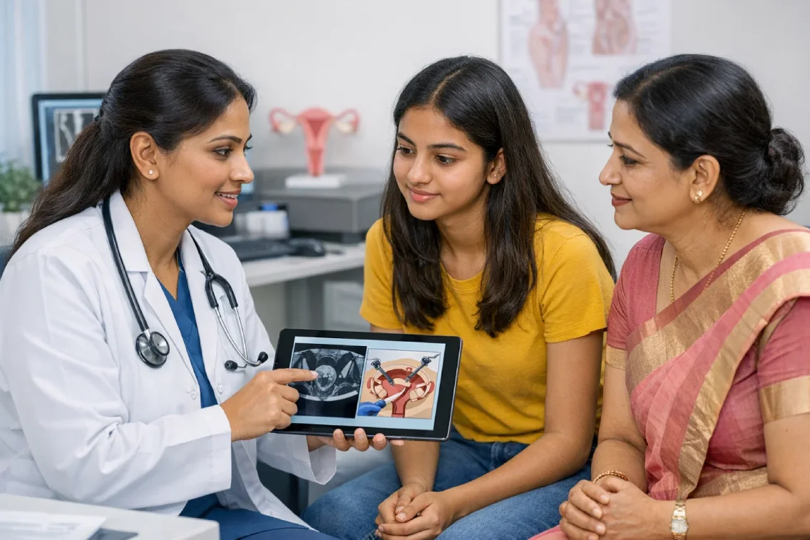 Doctor explaining diagnosis and treatment options